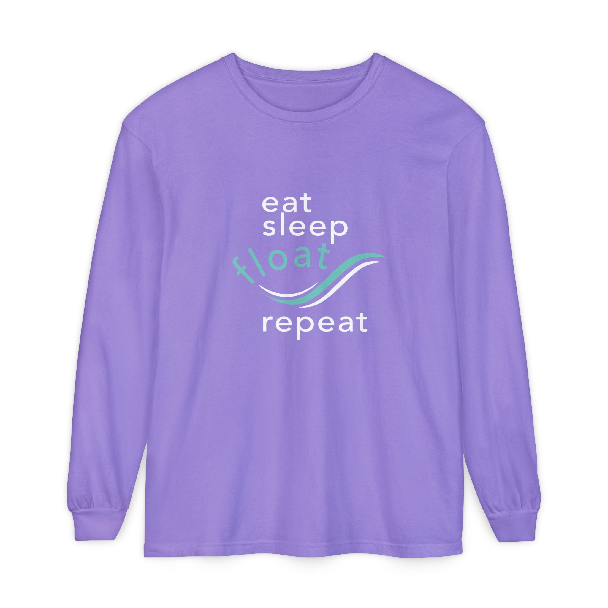 Eat Sleep Float Repeat  Long Sleeve Tee
