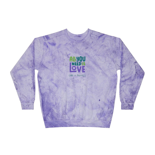 All You Need Is Love Tie-Dye Crewneck Sweatshirt –